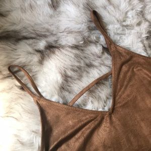 EXPRESS FAUX SUEDE TANK